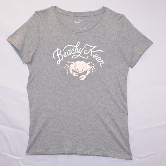 J Crew Collector Tee Size S Gray 100% Cotton Crab Graphic Short Sleeves NWT - Picture 3 of 12